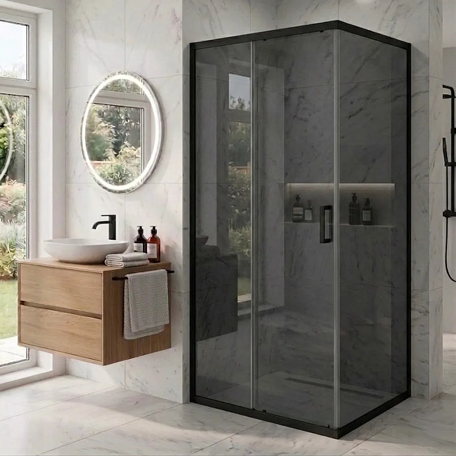 Душевой уголок MaybahGlass MGY-1907-6 120x70x195 см стекло графит в 100Kran: Широкий выбор и доступные цены.