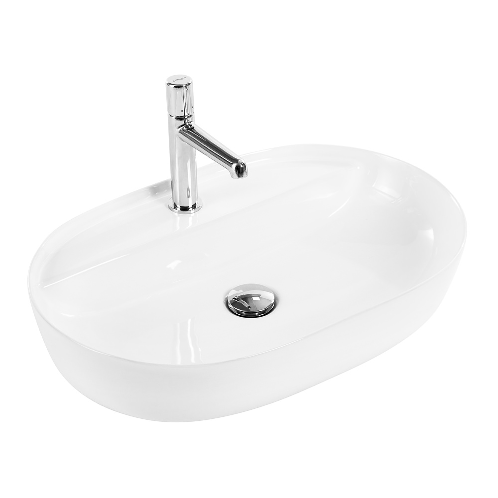 Накладная раковина BelBagno BB1346 61,5  см белая глянцевая в 100Kran: Широкий выбор и доступные цены.