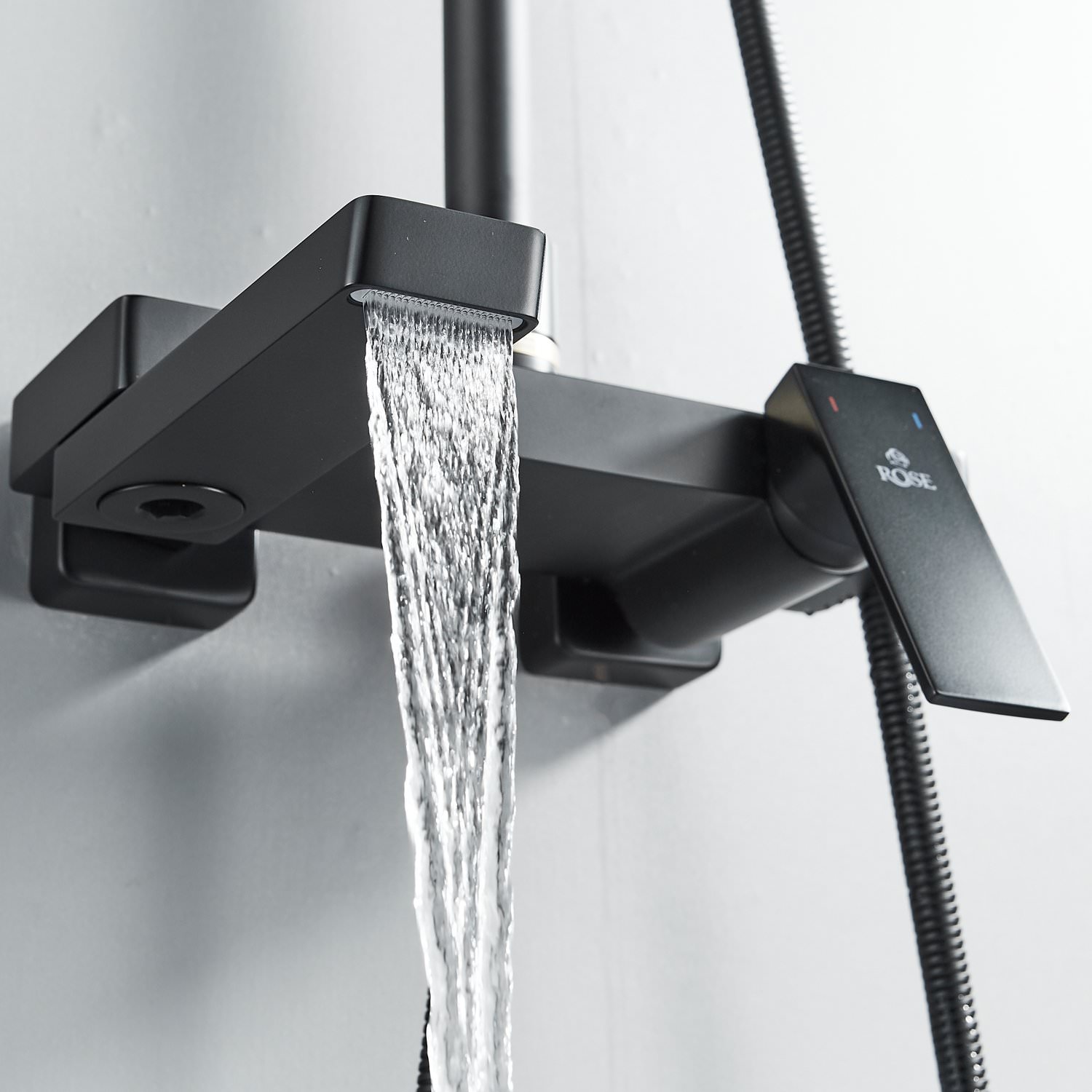 Душевая система Rose R1836H черный в 100Kran: Широкий выбор и доступные цены.