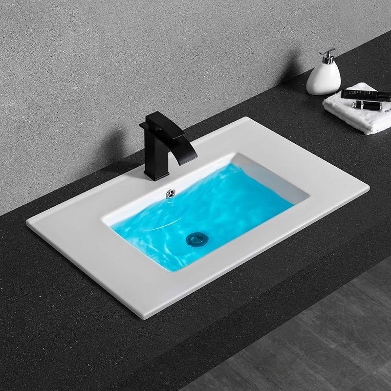 Раковина врезная  CeramaLux 9070E 71 см белая в 100Kran: Широкий выбор и доступные цены.