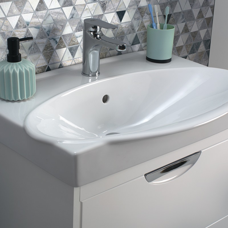 Раковина мебельная Керамин Санти 80 белая CDB00022945 в 100Kran: Широкий выбор и доступные цены.