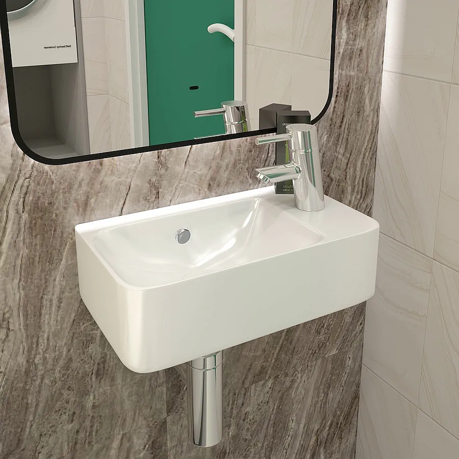 Раковина подвесная Maretti Aria AR13PD30-844 белая в 100Kran: Широкий выбор и доступные цены.