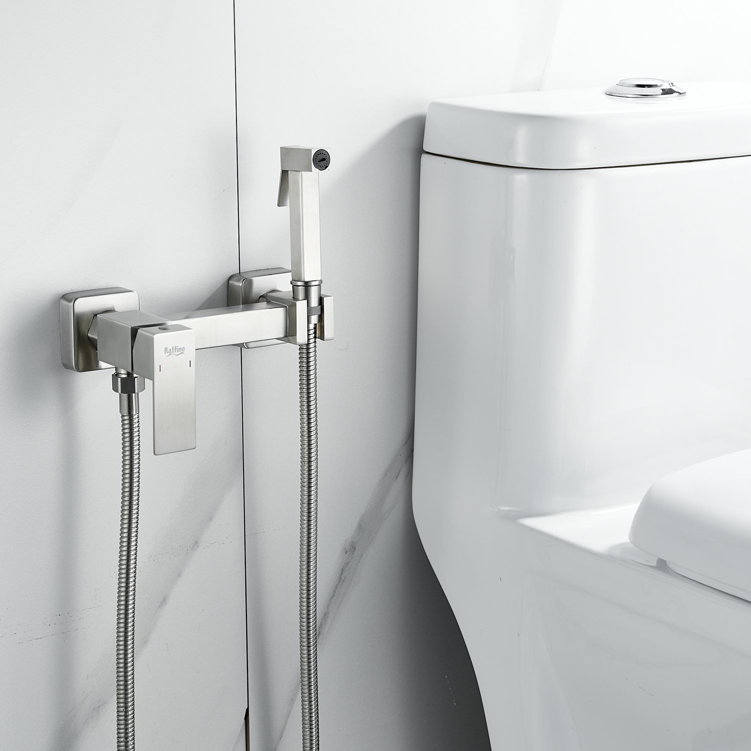 Гигиенический душ со смесителем Raffine F237L сатин в 100Kran: Широкий выбор и доступные цены.
