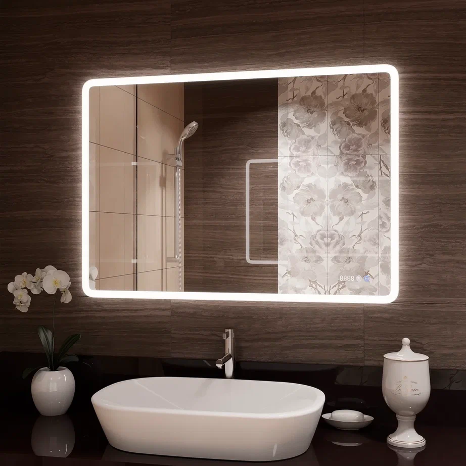 Зеркало с подсветкой "Demure luxe" 1000x700 100Kran: Широкий выбор и доступные цены.