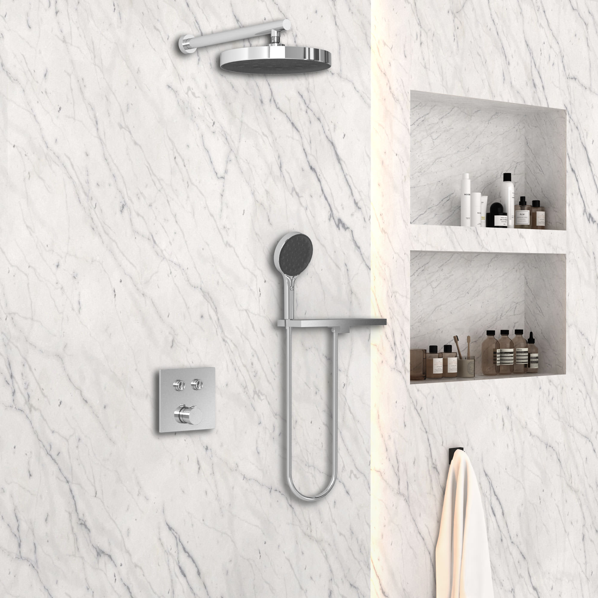 Душевая система Vincea VSFW-4I212RCH  2 режима хром в 100Kran: Широкий выбор и доступные цены.