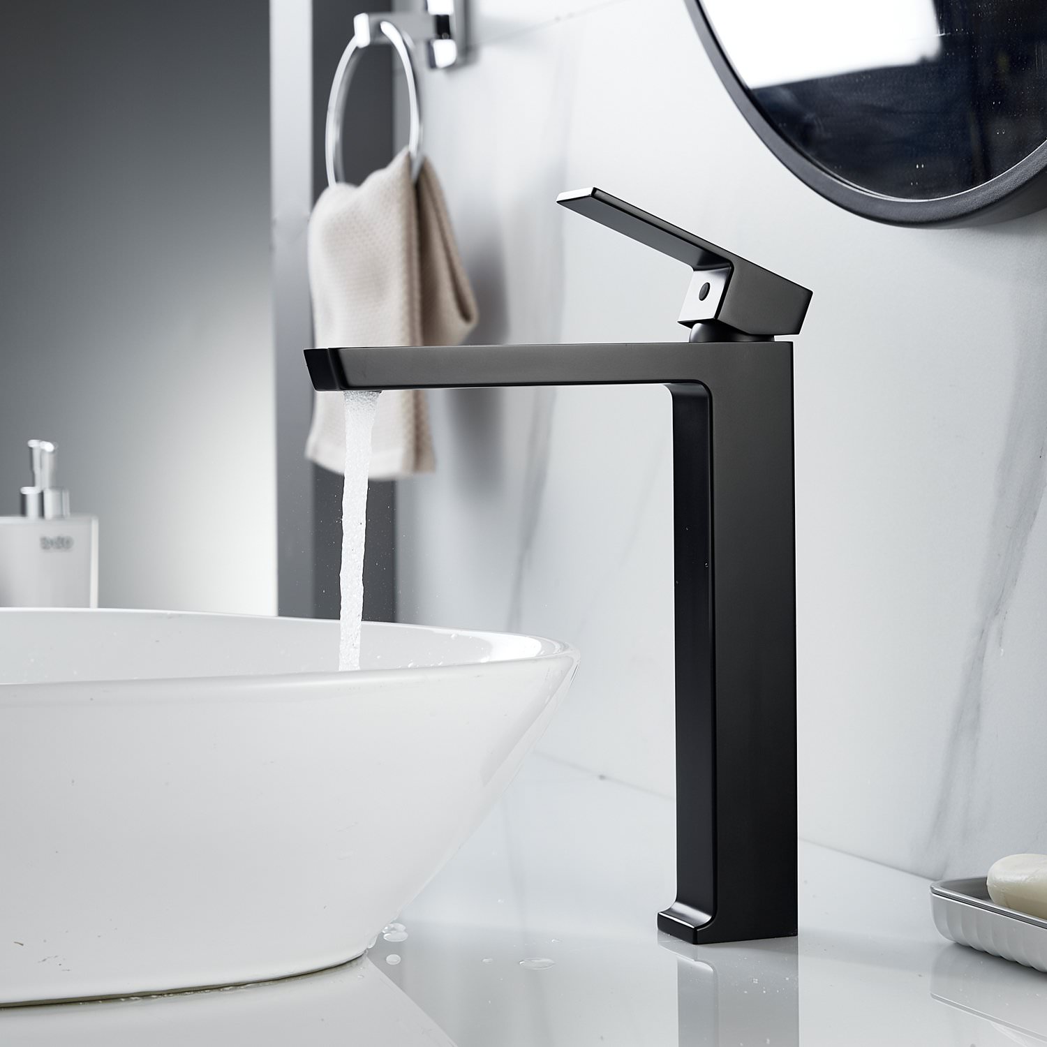 Смеситель для раковины Rose R18H R1811H-1 черный в 100Kran: Широкий выбор и доступные цены.