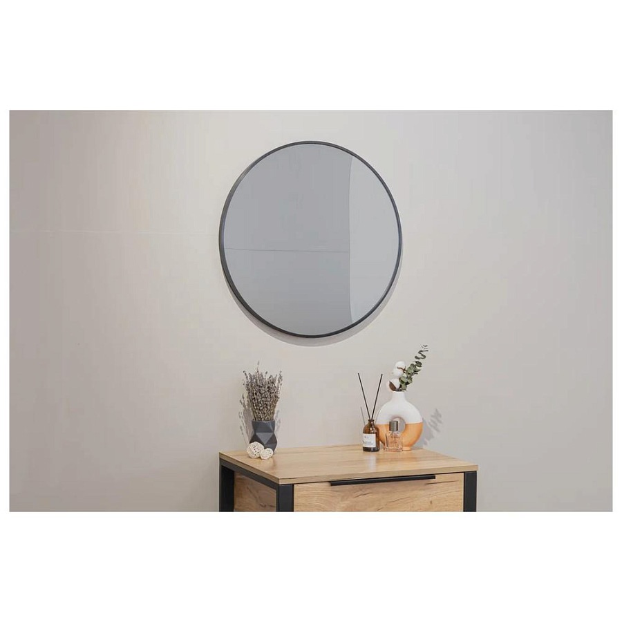 Зеркало Silver Mirrors Selena D60 см ФР-00002537 черное 100Kran: Широкий выбор и доступные цены.