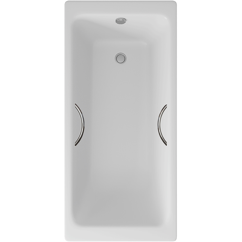 Чугунная ванна Delice Parallel 150x70 DLR_220503R с ручками в 100Kran: Широкий выбор и доступные цены.