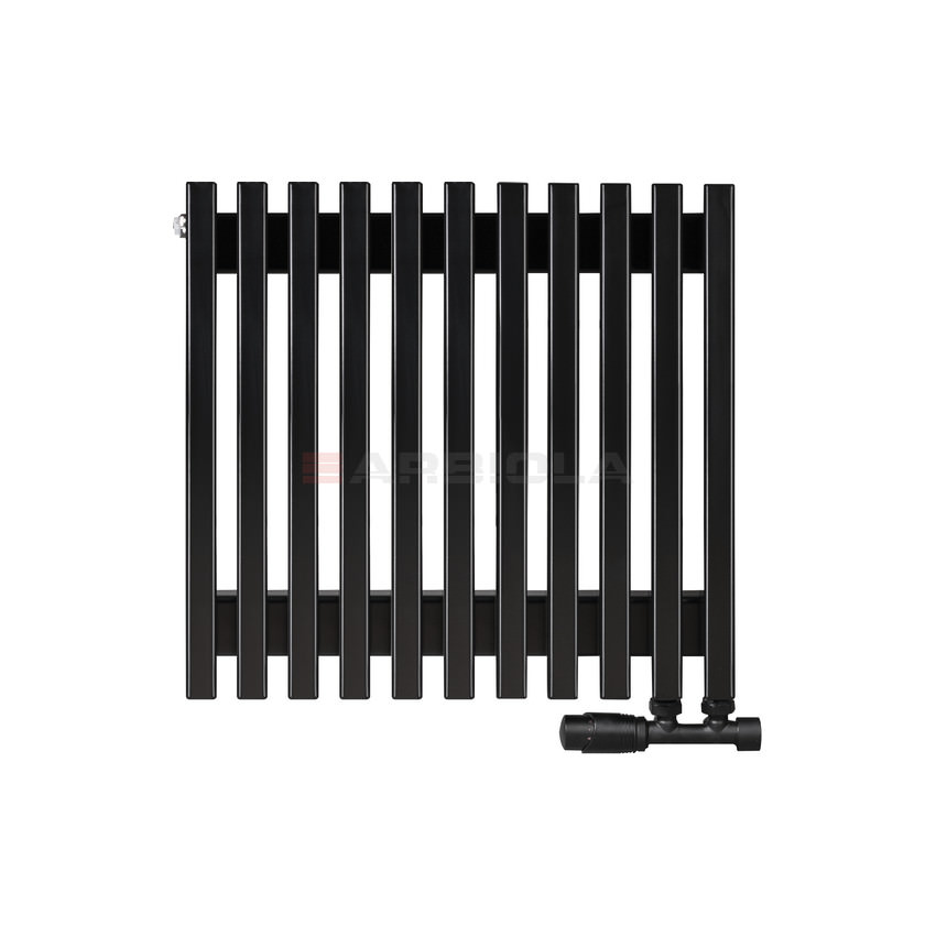 Вертикальный радиатор с нижним подключением Arbiola Compact V 102015 53 х 60 см Черный от интернет-магазина сантехники 100Kran!