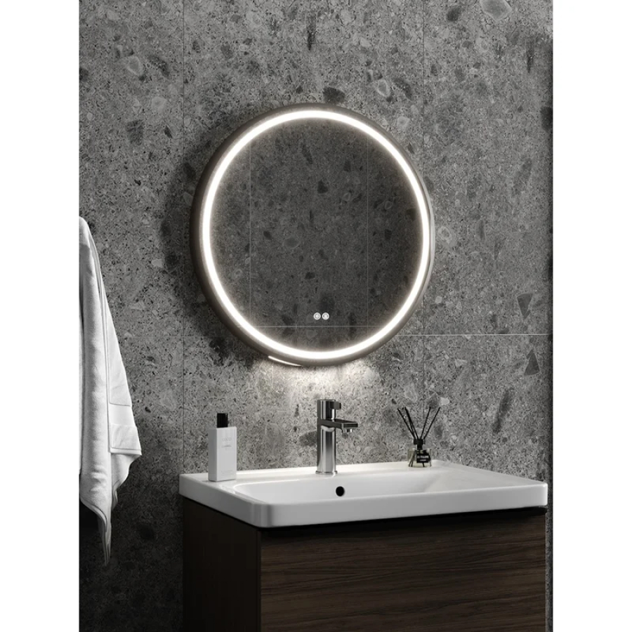 Зеркало с подсветкой Maretti Elena EA1460R03EL D60 см черный 100Kran: Широкий выбор и доступные цены.