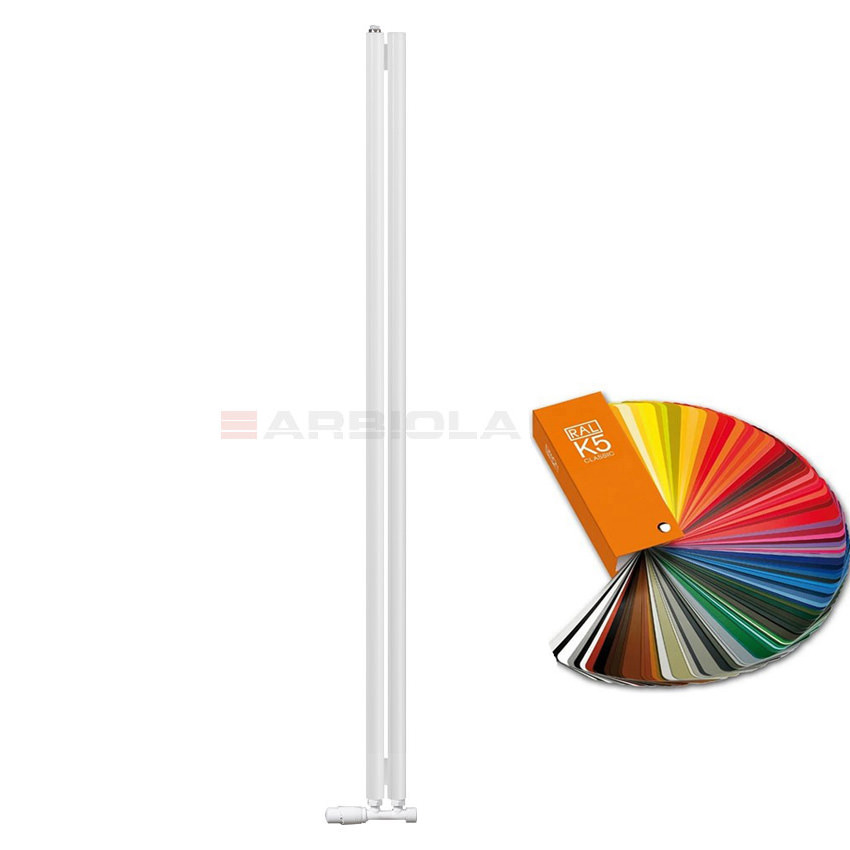 Вертикальный радиатор с нижним подключением Arbiola Iris V 109404 9,2 х 150 см ral classic от интернет-магазина сантехники 100Kran!