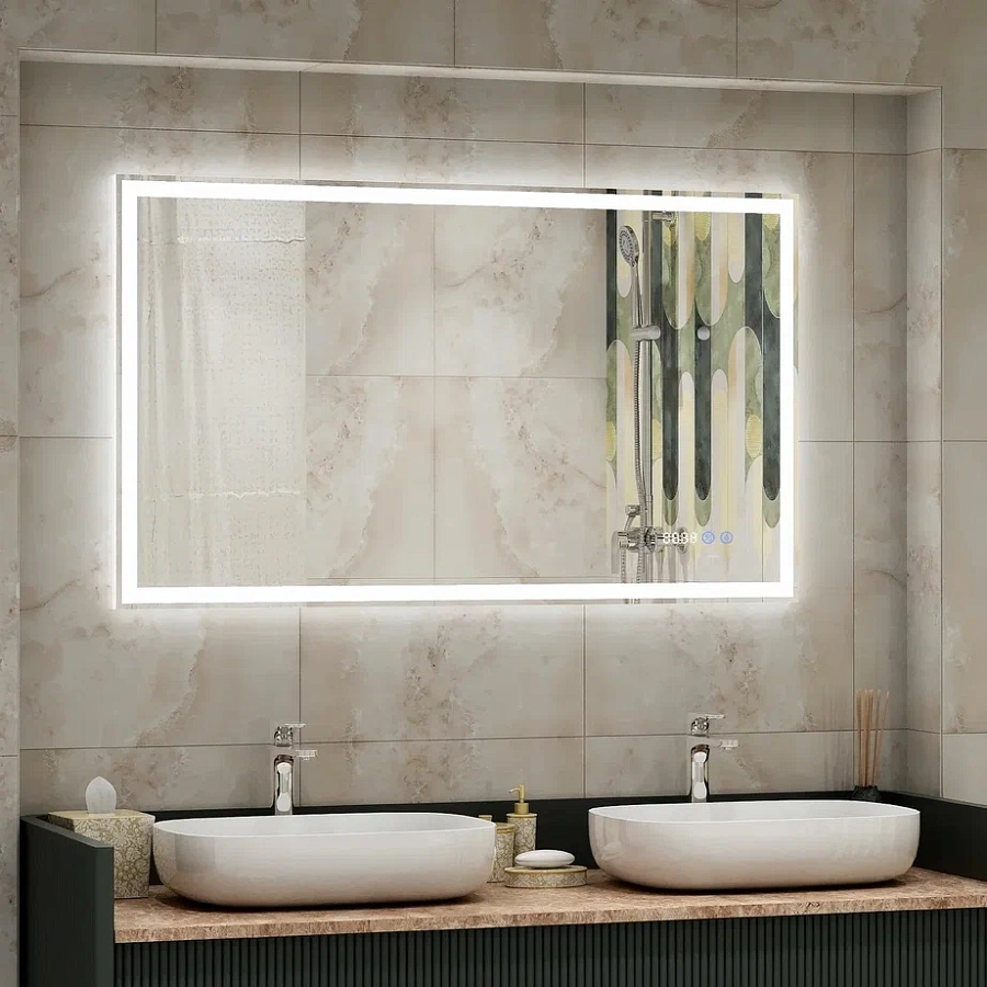 Зеркало с подсветкой Continent "Mercury luxe" 120x70 см ЗЛП690 100Kran: Широкий выбор и доступные цены.