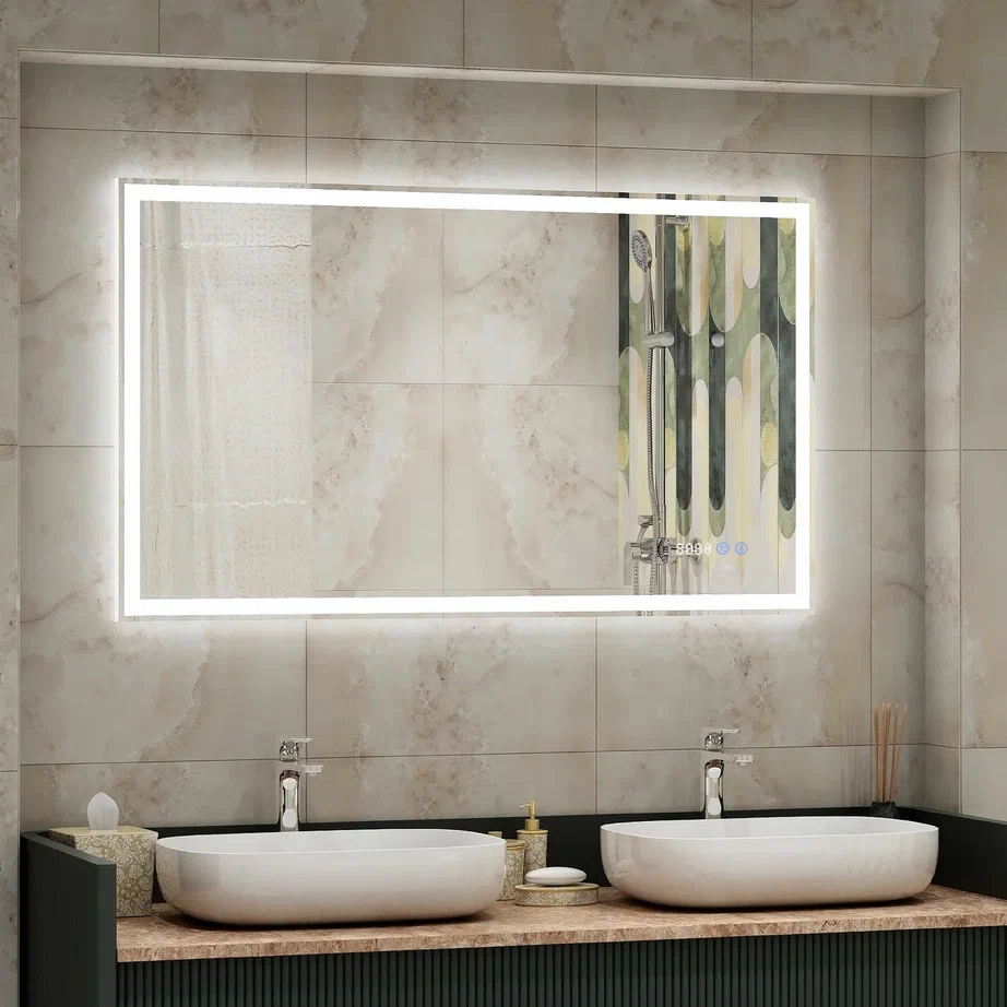 Зеркало с подсветкой "Mercury luxe" 1200x700 ЗЛП690 100Kran: Широкий выбор и доступные цены.