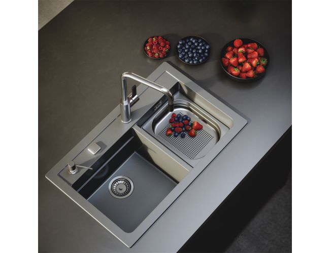 Дозатор для моющего средства ALVEUS CALLAS 032L G81 CONCRETE  серый 1129073 в 100Kran: Широкий выбор и доступные цены.