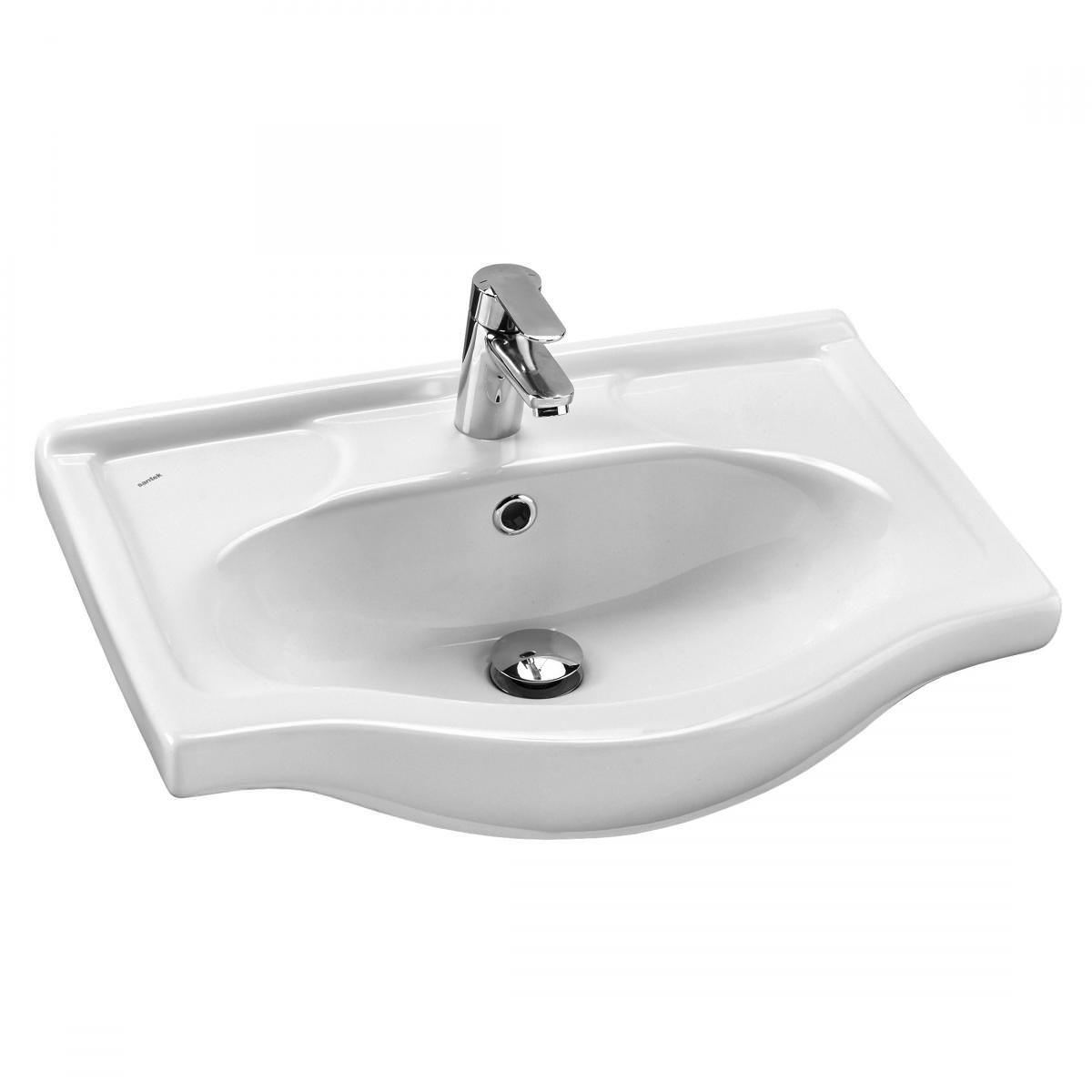Раковина Santek Селигер 60 см 1WH110268 белая в 100Kran: Широкий выбор и доступные цены.