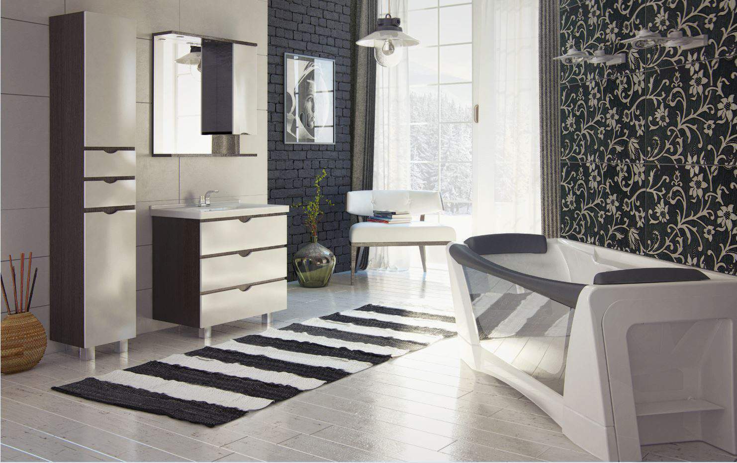 Ванна акриловая Aima Design DOLCE VITA 170*75  01дов1775 в 100Kran: Широкий выбор и доступные цены.