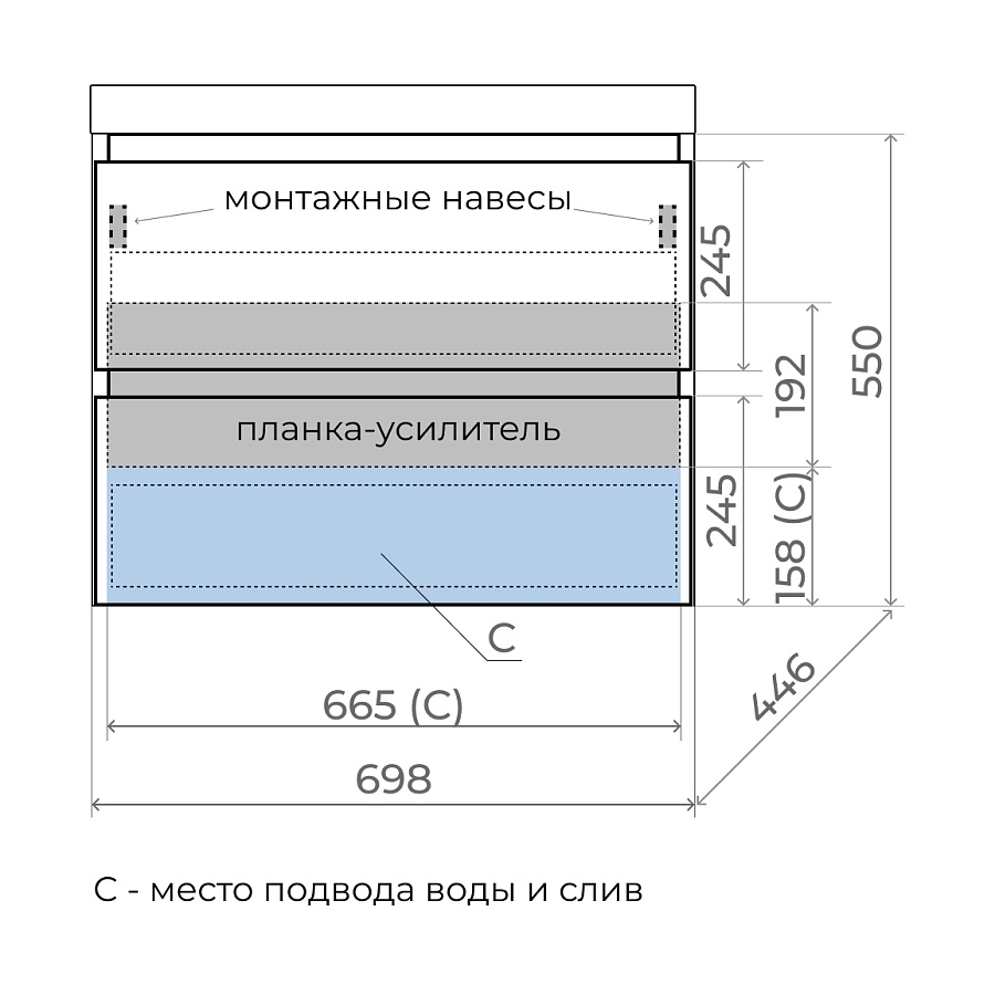 Тумба подвесная Style Line Манхэттен 70 см ЛС-00002364 олива в 100Kran: Широкий выбор и доступные цены.