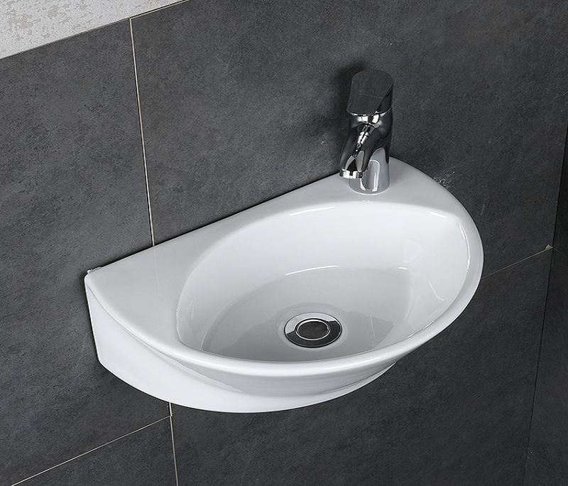 Раковина подвесная CeramaLux 7717X 41,5 см белая в 100Kran: Широкий выбор и доступные цены.