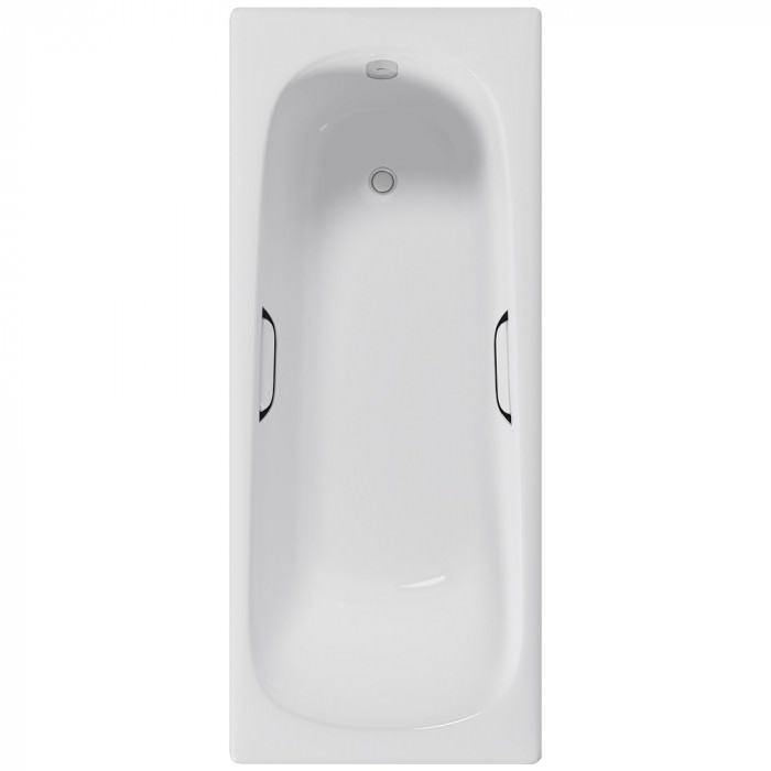 Чугунная ванна Delice Continental 170х70 DLR230613R  с отверстиями под ручки. в 100Kran: Широкий выбор и доступные цены.