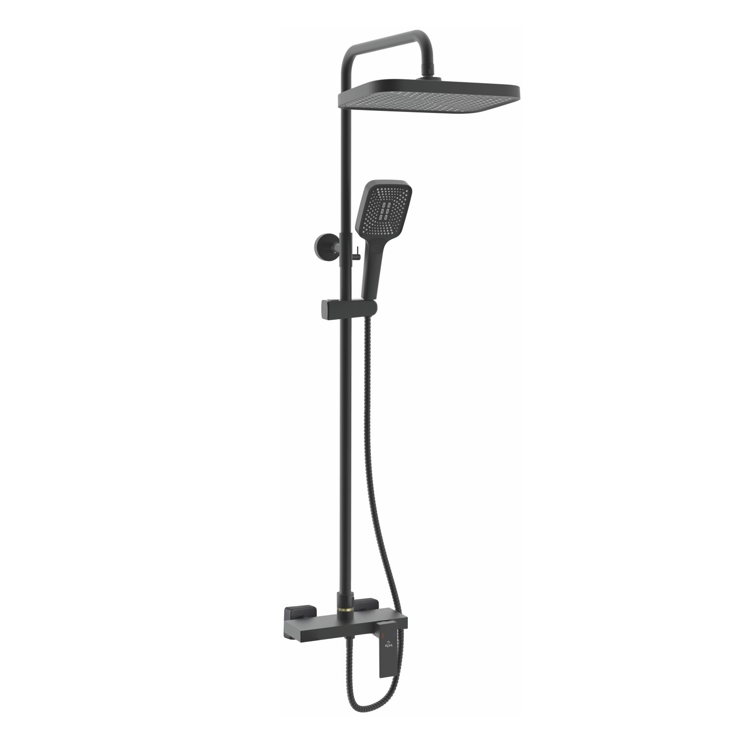 Душевая система Rose R1836H-6 черный в 100Kran: Широкий выбор и доступные цены.