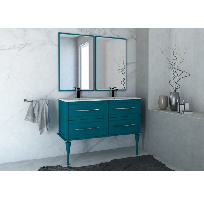 Тумба с раковиной подвесная CEZARES 120 см TIFFANY 54956 Blu Petrolio в 100Kran: Широкий выбор и доступные цены.