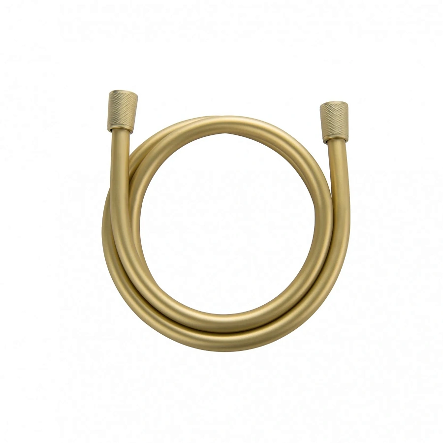 Шланг для душа в силиконовой оплётке 150 см Wonzon & Woghand WW-88RG01-1500-BG брашированное золото в 100Kran: Широкий выбор и доступные цены.