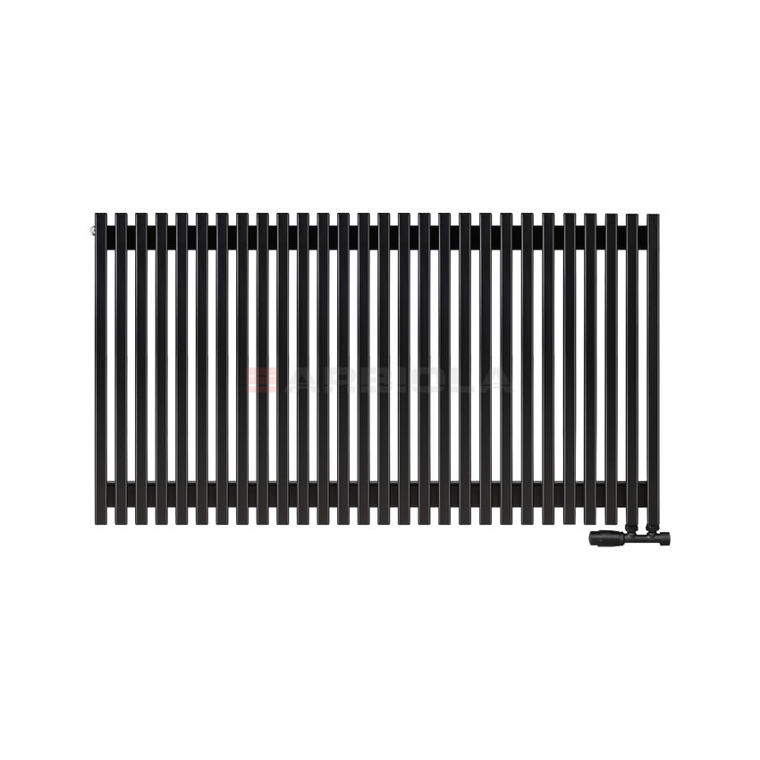 Вертикальный радиатор с нижним подключением Arbiola Compact V 102382 138 х 70 см Черный от интернет-магазина сантехники 100Kran!