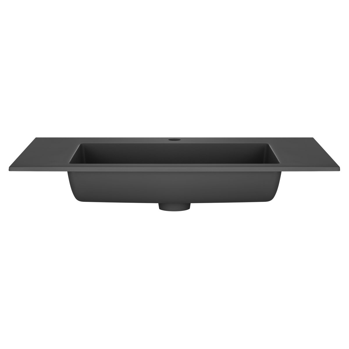 Раковина Vincea VCB-13800B 80 см из кварца цвет черный в 100Kran: Широкий выбор и доступные цены.