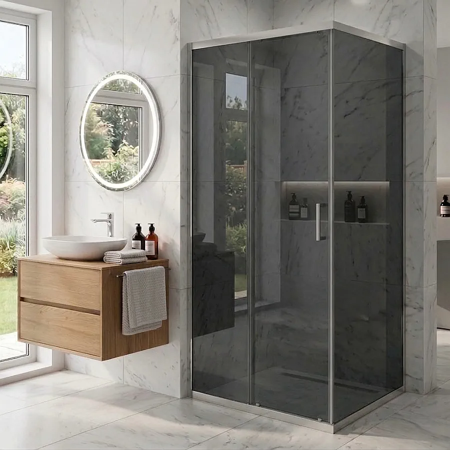 Душевой уголок MaybahGlass MGY-1895-5 160x80x195 см стекло графит в 100Kran: Широкий выбор и доступные цены.