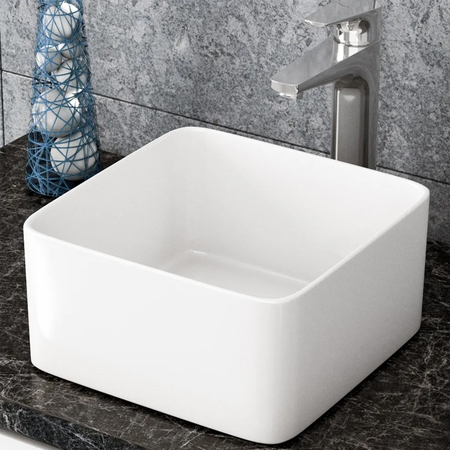 Раковина накладная Maretti Umbria UM13NS15-844 24 см белая в 100Kran: Широкий выбор и доступные цены.