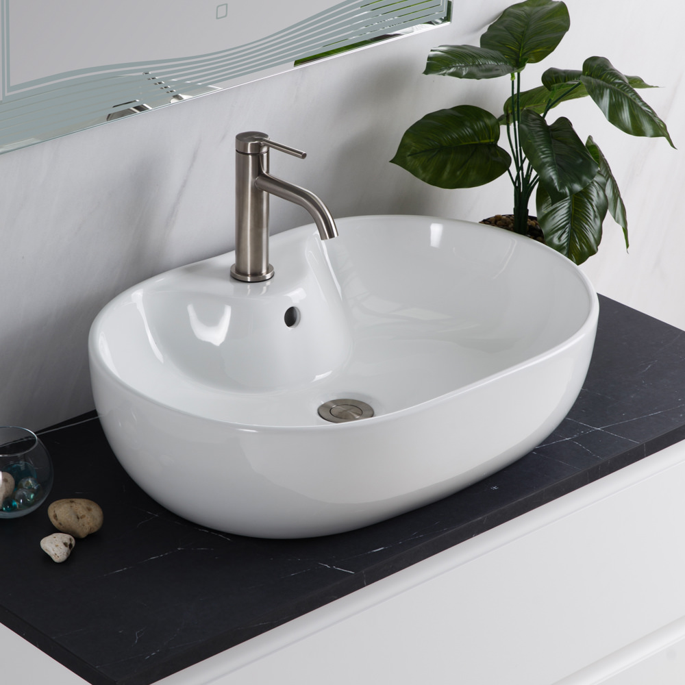 Накладная раковина BelBagno BB1151 60  см белая глянцевая в 100Kran: Широкий выбор и доступные цены.