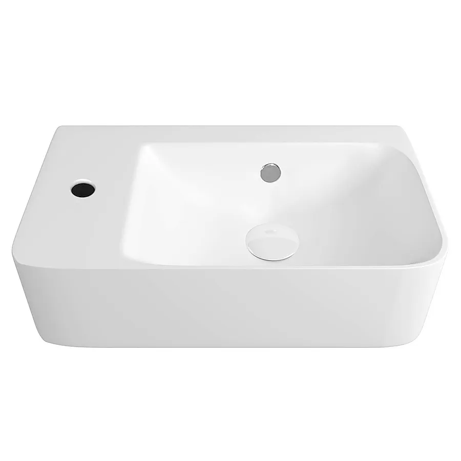 Раковина подвесная Maretti Aria AR13PD84-844 белая в 100Kran: Широкий выбор и доступные цены.