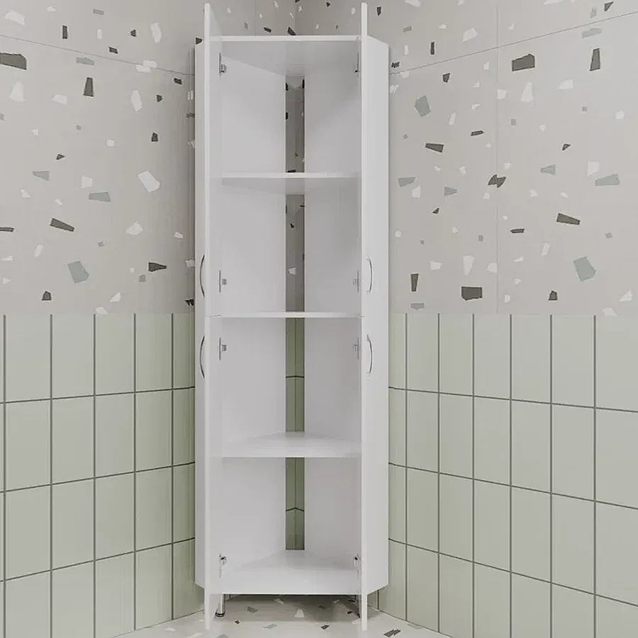 Пенал напольный угловой Style Line 45*45 см Веер ЛС-00002327 белый в 100Kran: Широкий выбор и доступные цены.