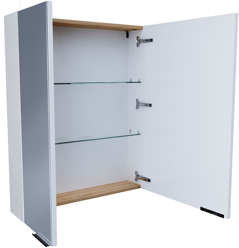 Зеркальный шкаф 1Marka Gaula 60 2д.White У92511 белый создать уют и комфорт, это просто!