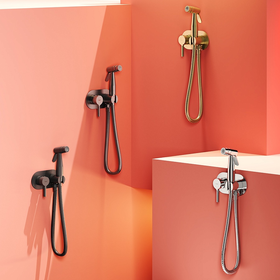 Гигиенический душ со смесителем  Raglo R20.52.03 сатин золотой в 100Kran: Широкий выбор и доступные цены.