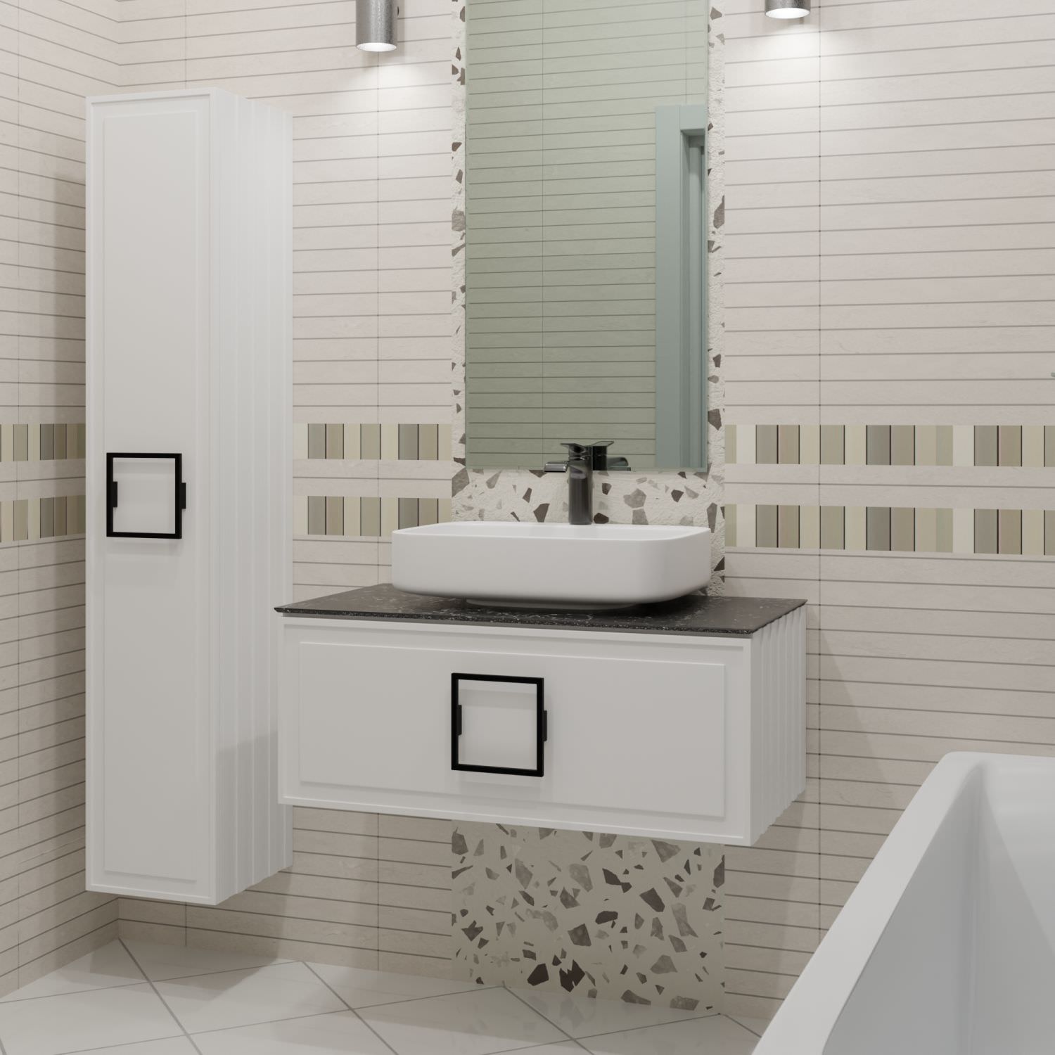 Пенал подвесной LA Fenice Cubo Bianco 30 белый в 100Kran: Широкий выбор и доступные цены.