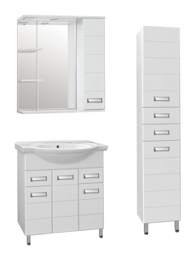 Тумба под раковину напольная Style Line Ирис 75 2 ящ. белый ЛС-00000017 в 100Kran: Широкий выбор и доступные цены.
