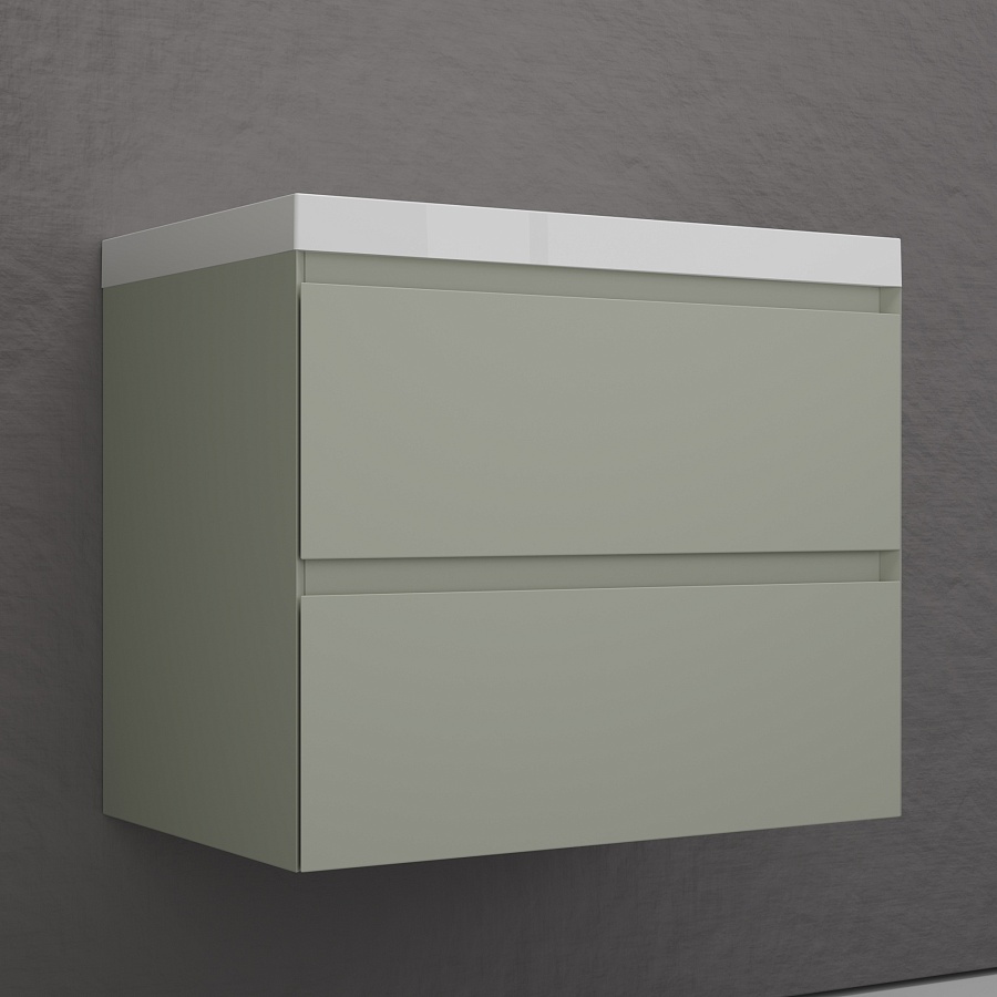 Тумба подвесная Style Line Манхэттен 70 см ЛС-00002364 олива в 100Kran: Широкий выбор и доступные цены.