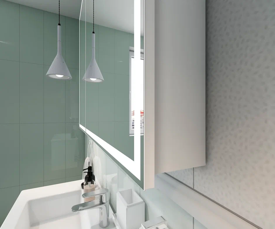 Зеркало-шкаф с подсветкой "Allure Led" 1000х800 розеткой МВК044 создать уют и комфорт, это просто!