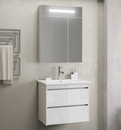 Зеркало Opadiris Фреш 59 00-00002177 цвет белый/белый 100Kran: Широкий выбор и доступные цены.