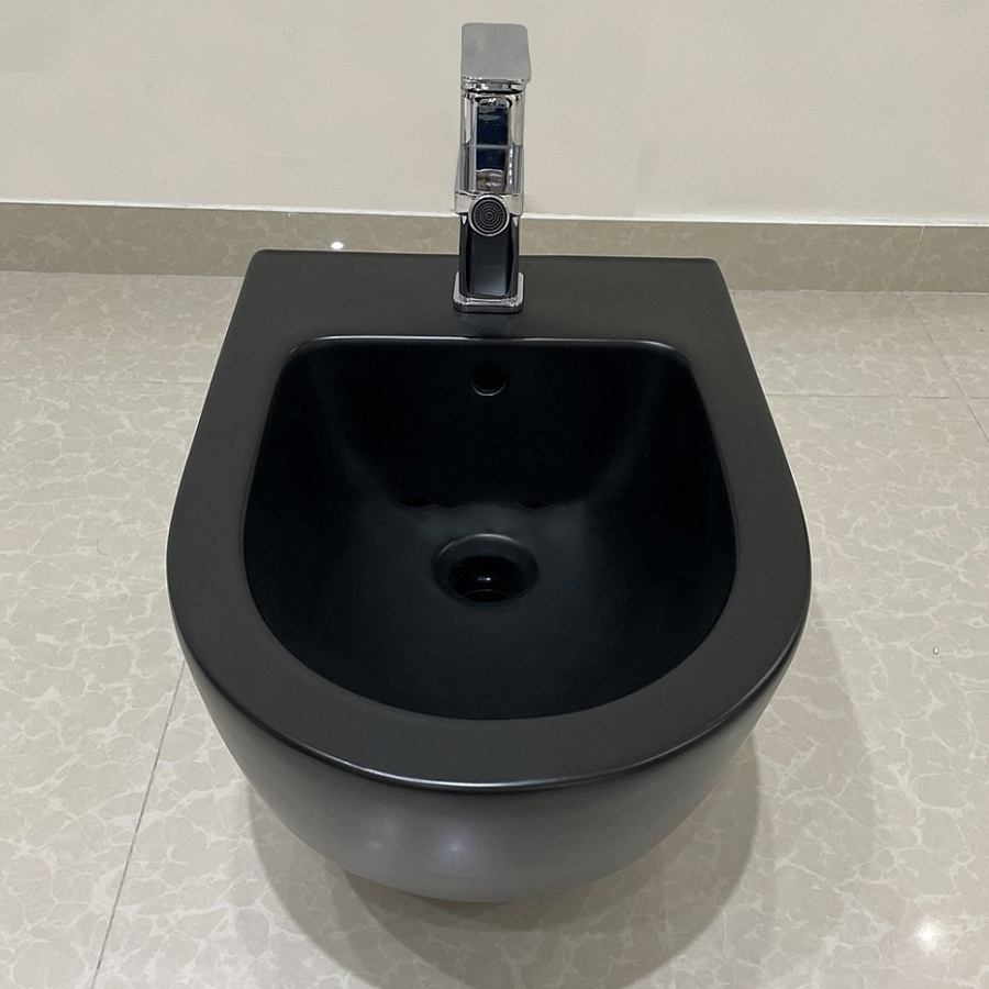 Биде подвесное CeramaLux 2197 MB-1 черное матовое в 100Kran: Широкий выбор и доступные цены.