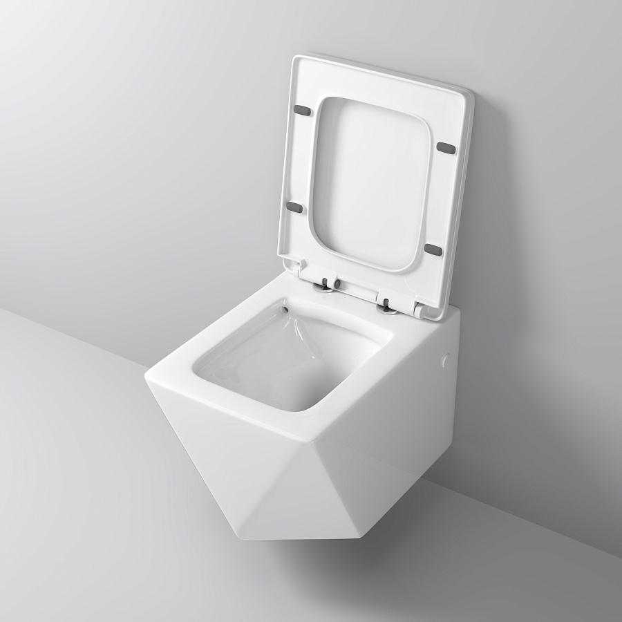 Унитаз подвесной Grossman Cristal GR-4481 безободковый белый в 100Kran: Широкий выбор и доступные цены.