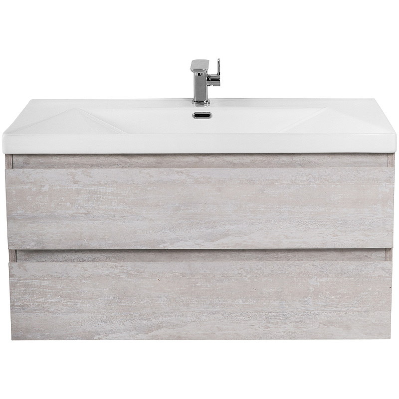 Тумба с раковиной подвесная CEZARES 80 см MOLVENO-80-2C-SO-LB Legno Bianco в 100Kran: Широкий выбор и доступные цены.