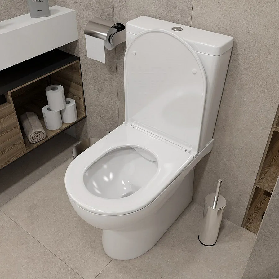 Унитаз напольный Maretti Sofia безободковый с микролифтом SF10NBM50-844 белый в 100Kran: Широкий выбор и доступные цены.