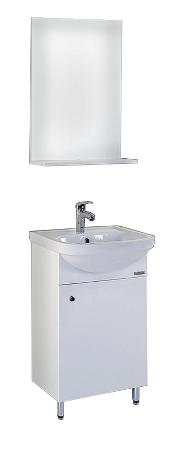 Комплект мебели для ванной Grossman Eco Line 52 см 105205 белый в 100Kran: Широкий выбор и доступные цены.