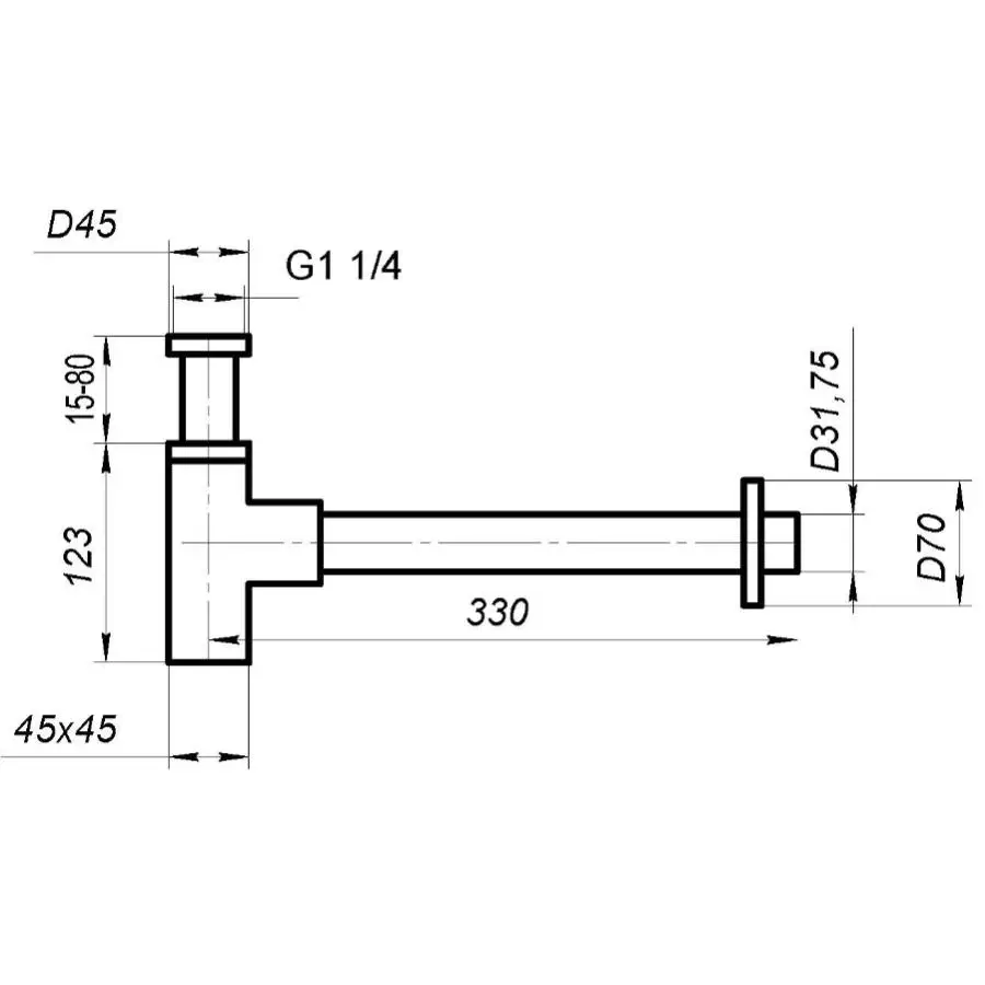 Сифон для раковины BelBagno BB-SMQ2-NERO черный в 100Kran: Широкий выбор и доступные цены.