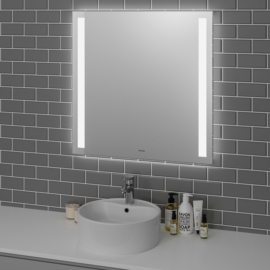 Зеркало GROSSMAN 1110080 AVRORA 1000*800*45 LED с сенсорным выключателем 100Kran: Широкий выбор и доступные цены.