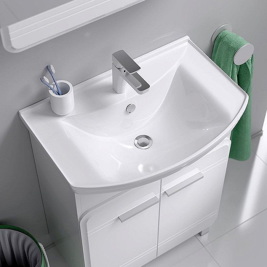 Тумба под раковину Aqwella Корсика 65 Kor.01.06 напольная белая в 100Kran: Широкий выбор и доступные цены.