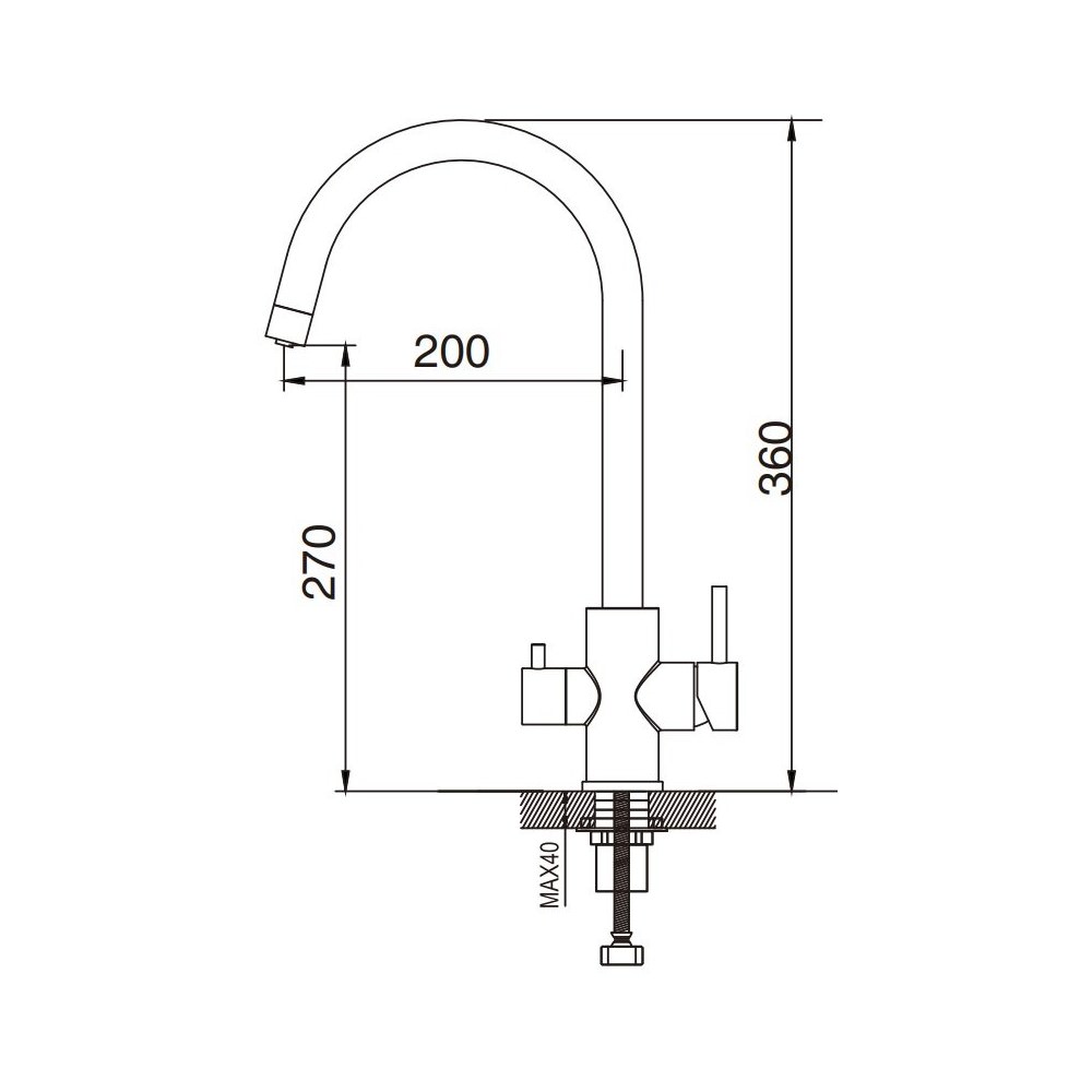 Смеситель для кухни с подключением фильтра воды Raffine F108C белый в 100Kran: Широкий выбор и доступные цены.