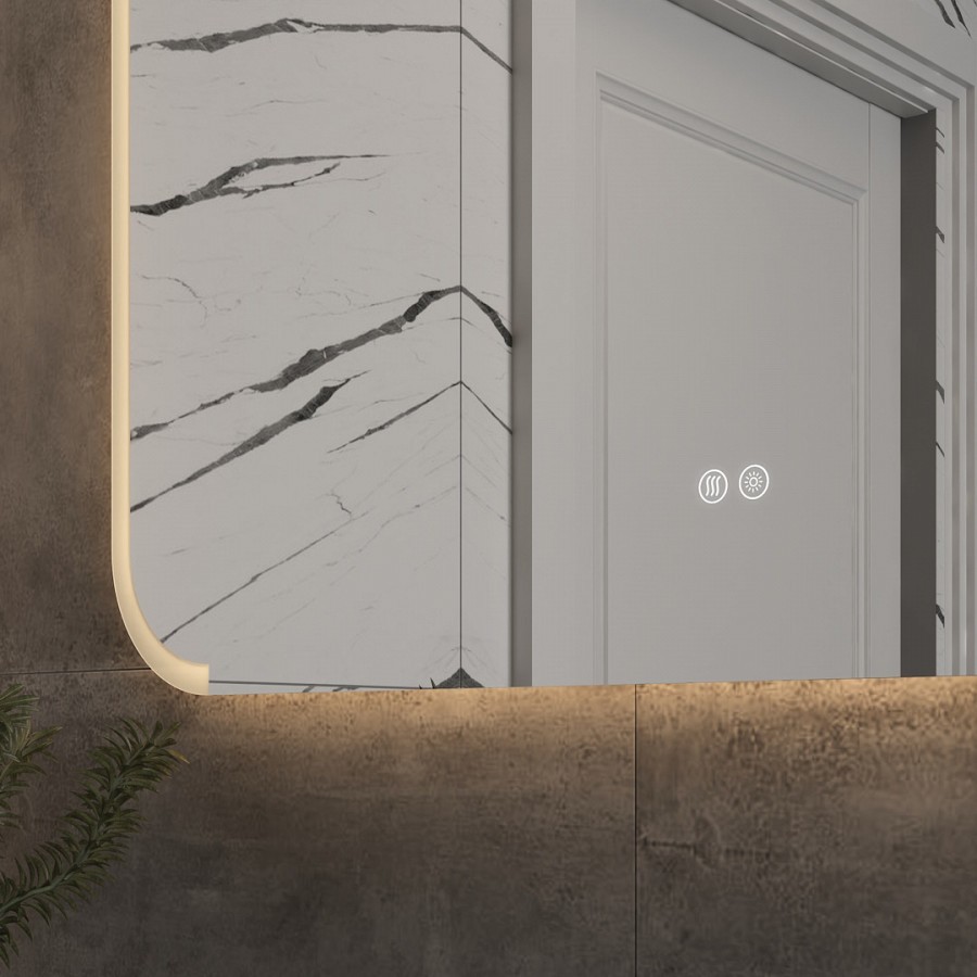 Зеркало с подсветкой Maretti Florenza FL1410065P14EL 100x65 см 100Kran: Широкий выбор и доступные цены.